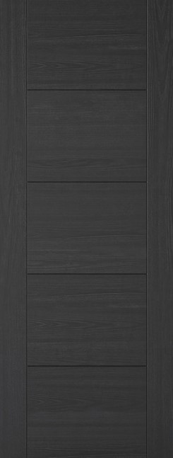 Internal Vancouver Laminate Black Ash Pre-Finished Door - LPD